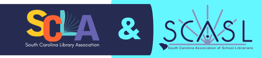 SCLA and SCASL Logos on a navy and sky blue background joined by ampersand. 
